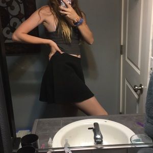 Black short skirt